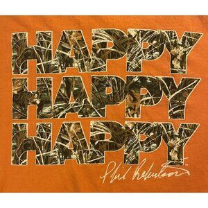 2XL Orange Duck Commander Happy Happy Happy T-Shirt